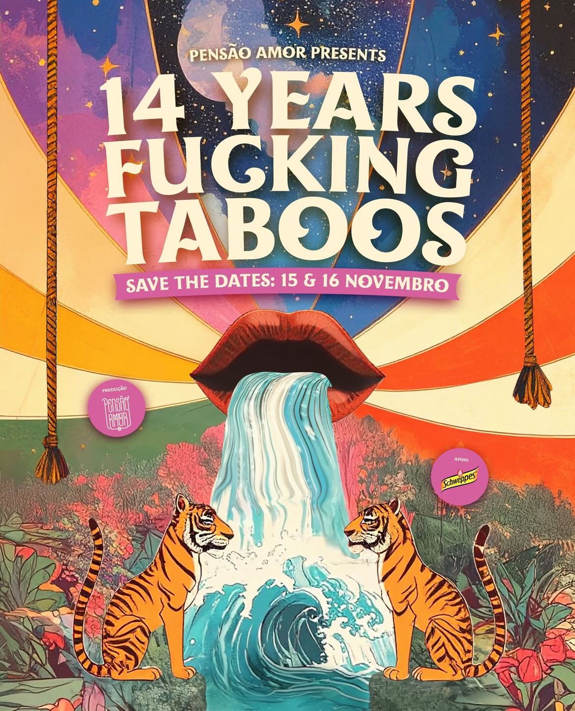 Evento de pole dance em Lisboa - 14 anos de Pensão Amor